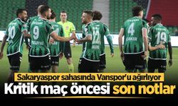 Sakaryaspor sahasında Vanspor'u ağırlıyor: Kritik maç öncesi son notlar