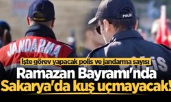 Ramazan Bayramı'nda Sakarya'da kuş uçmayacak! İşte görev yapacak polis ve jandarma sayısı