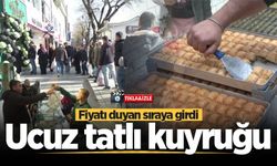 Adapazarı'nda ucuz tatlı kuyruğu: Fiyatı duyan sıraya girdi