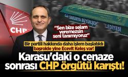 Karasu'daki o cenaze sonrası CHP örgütü karıştı! "Sen bize selam veremezsin, seni tanımıyoruz"
