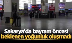 Sakarya'da bayram öncesi tren istasyonu ve otogarda beklenen yoğunluk oluşmadı