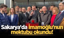 Sakarya'da Ekrem İmamoğlu'nun mektubu okundu!