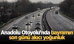 Anadolu Otoyolu'nda bayramın son günü akıcı yoğunluk