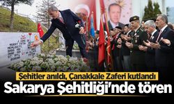Sakarya Şehitliği'nde tören... Şehitler anıldı, Çanakkale Zaferi kutlandı