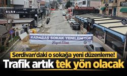 Serdivan'daki o sokağa yeni düzenleme! Trafik artık tek yön olacak