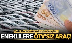 Teklif Meclis'e sunuldu: Emeklilere ÖTV'siz otomobil!