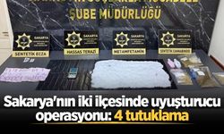 Sakarya'nın iki ilçesinde uyuşturucu operasyonu: 4 tutuklama