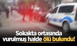 Sokakta ortasında vurulmuş halde ölü bulundu!