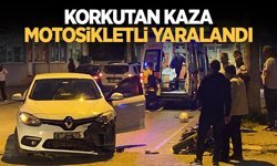 Akyazı'da motosiklet ile otomobil çarpıştı: 1 kişi yaralandı