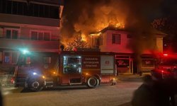 Yangın dehşeti kamerada