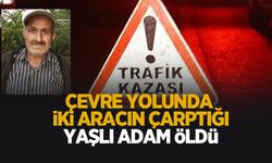 İki aracın çarptığı yaşlı adam hayatını kaybetti
