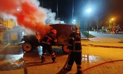 Bilecik'te seyir halindeki araç alev aldı