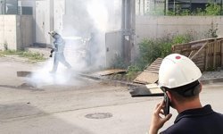 Körfez’de trafo yangını paniğe neden oldu