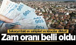 Sakarya'daki ev sahipleri ve kiracılar dikkat! Nisan 2026 kira artış oranı belli oldu