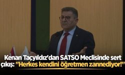 Kenan Taçyıldız'dan SATSO Meclisinde sert çıkış: "Herkes kendini öğretmen zannediyor!"