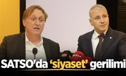 SATSO Nisan ayı meclisinden dün ‘hani kurumda siyaset yapılmayacak tı” tartışması yaşandı