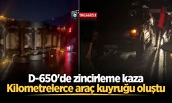 D-650'de zincirleme kaza: Kilometrelerce araç kuyruğu oluştu