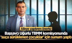 Başsavcı Uğurlu'dan TBMM komisyonunda "suça sürüklenen çocuklar" için aileye yaptırım önerisi