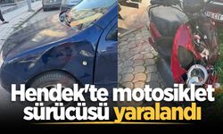Hendek'te motosiklet sürücüsü yaralandı