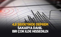 4.8 şiddetinde deprem; Sakarya'da da hissedildi