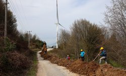 SASKİ, Geyve’de heyelanda zarar gören hattını güçlü bir temelle sil baştan yeniledi