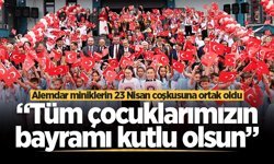 Alemdar miniklerin 23 Nisan coşkusuna ortak oldu: “Tüm çocuklarımızın bayramı kutlu olsun”