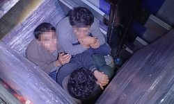 Bidonların arasından 18 kaçak çıktı