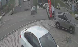 Çarpışan araçlardan biri takla attı, 7 kişi yaralandı