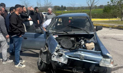 Akmeşe yolunda kaza