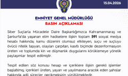 591 sosyal medya hesabı hakkında işlem başlatıldı