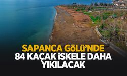Sapanca Gölü kıyılarında kaçak iskele yıkımında ikinci etap başladı