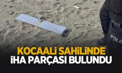 Sahilde İHA parçası bulundu