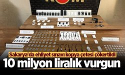 Sakarya'da ehliyet sınavı kopya çetesi çökertildi! 10 milyon liralık vurgun