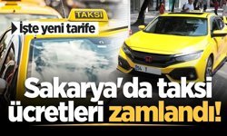 Sakarya'da taksi ücretleri zamlandı! İşte yeni tarife
