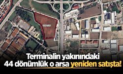 Terminalin yakınındaki 44 dönümlük o arsa yeniden satışta!