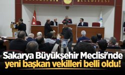 Büyükşehir Meclisi'nde yeni meclis başkan vekilleri belli oldu!