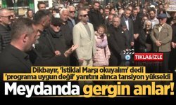 Demokrasi Meydanı'nda gergin anlar!