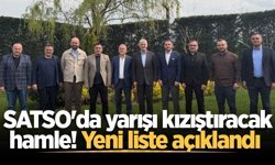 SATSO'da yarışı kızıştıracak hamle! Yeni liste açıklandı