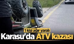 Karasu'da ATV kazası: 1 kişi ağır yaralı