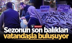 Sakarya'da sezonun son balıkları vatandaşla buluşuyor