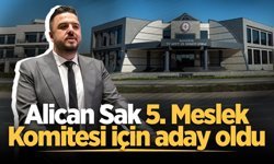 Alican Sak, 5. Meslek Komitesi için aday oldu