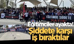 Sakarya'da eğitimciler ayakta! Şiddete karşı iş bıraktılar