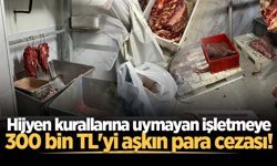 Hijyen kurallarına uymayan işletmeye 300 bin TL'yi aşkın para cezası!