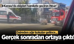 Karasu'da ekipleri harekete geçiren ihbar! Daireden ağır kokular gelince... Gerçek sonradan ortaya çıktı!