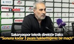 Sakaryaspor teknik direktör Dalcı: "Sonuna kadar 3 puanı hakkettiğimiz bir maçtı"