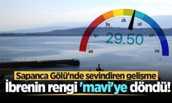 Sapanca Gölü'nde sevindiren gelişme: İbrenin rengi 'mavi'ye döndü!