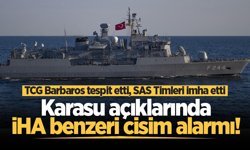 Karasu açıklarında tespit edilen İHA benzeri cisim SAS Timi tarafından imha edildi