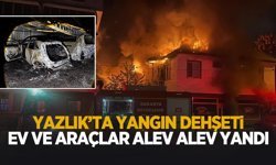 Yazlık'ta dehşet; Ev ve araçlar alev alev yandı