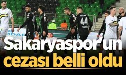 PFDK açıkladı: Sakaryaspor'un cezası belli oldu