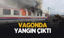 Pamukova'da vagon yangını